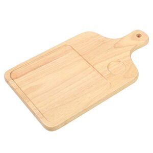 rectangle groove pizza bread cheese cutting board tray handle baking home kitchen tool wood cutting board