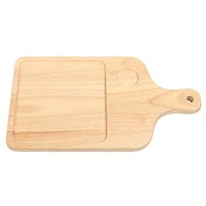 Rectangle Groove Pizza Bread Cheese Cutting Board Tray Handle Baking Home Kitchen Tool wood cutting board