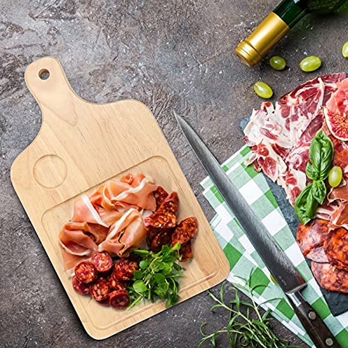 Rectangle Groove Pizza Bread Cheese Cutting Board Tray Handle Baking Home Kitchen Tool wood cutting board