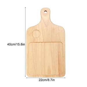 Rectangle Groove Pizza Bread Cheese Cutting Board Tray Handle Baking Home Kitchen Tool wood cutting board