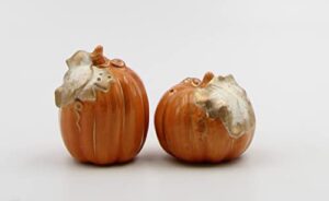 cosmos gifts 21037 ceramic autumn red pumpkin salt and pepper shaker