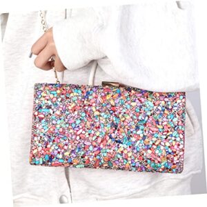 HAPINARY Dinner Bag Tote for Women Woman Wallet Party Bags for Women Cross Body Bag Party Storage Pouch Colorful Party Bag Mobile Phone Bag Pu Leather Ladies Wild Women Handbag Woman Pouch