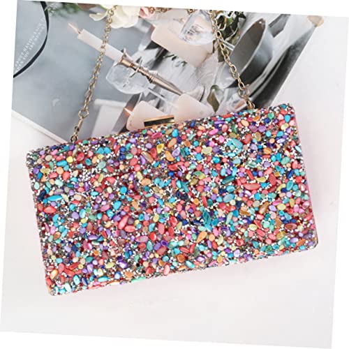 HAPINARY Dinner Bag Tote for Women Woman Wallet Party Bags for Women Cross Body Bag Party Storage Pouch Colorful Party Bag Mobile Phone Bag Pu Leather Ladies Wild Women Handbag Woman Pouch