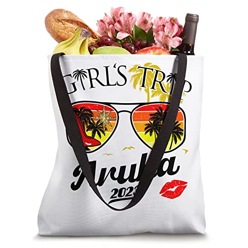 Girls Trip Aruba 2023 Shirt For Women Weekend Birthday Squad Tote Bag