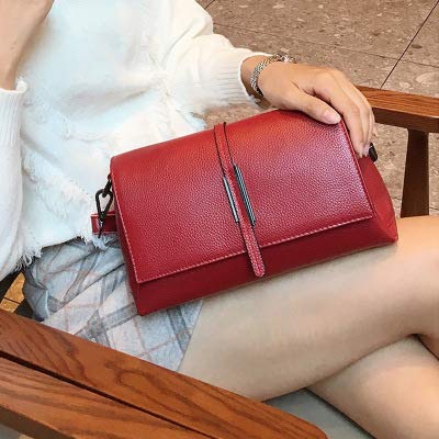 SHESTORY Women Genuine Leather Shoulder Bags Crossbody Purses for Lady Handbag (Wine)