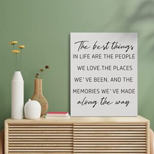 Motivational Wall Art, Colorful Canvas Prints, The Best Things In Life Are The People We Love, Nursery Decor, Kids Room Classroom Office Inspiration, 1 Sets 12x15 inch FRAMED – 011