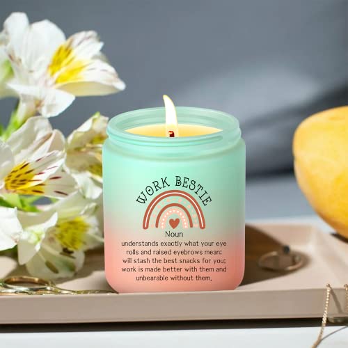 SOGLIM Work Bestie Definition Candle, Work Bestie Candle - Coworker Birthday, Bestie Gifts, Friends Birthday, Work Friend Gift, Birthday Gift for Coworker Friend - Employee Appreciation Gifts