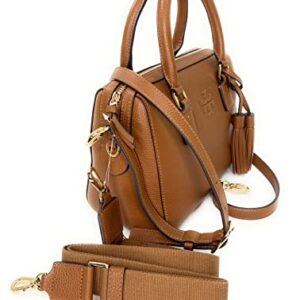 Tory Burch Thea Web Small Satchel Crossbody Bag (Moose)