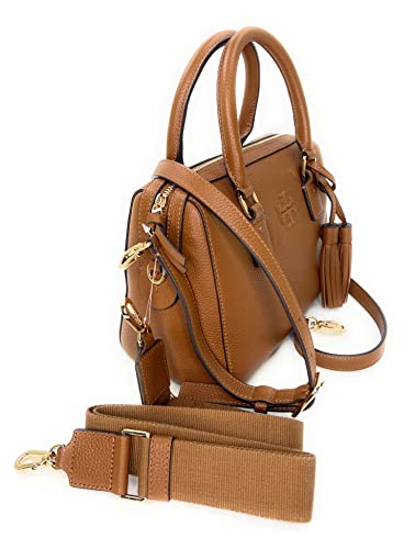 Tory Burch Thea Web Small Satchel Crossbody Bag (Moose)