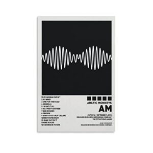 xinya arctic poster monkeys am poster album cover posters for room aesthetic canvas wall art bedroom decor 12x18inch(30x45cm)