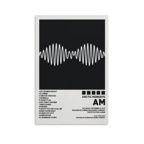 XINYA Arctic Poster Monkeys Am Poster Album Cover Posters for Room Aesthetic Canvas Wall Art Bedroom Decor 12x18inch(30x45cm)