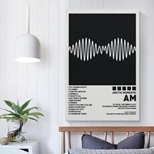 XINYA Arctic Poster Monkeys Am Poster Album Cover Posters for Room Aesthetic Canvas Wall Art Bedroom Decor 12x18inch(30x45cm)