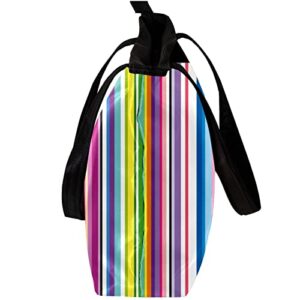 Tote Bag,Shoulder Bag Large Purses and Handbags for Women,Abstract Colorful Striped,Shopping Bags