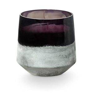 illume beautifully done baltic glass candle, blackberry absinthe
