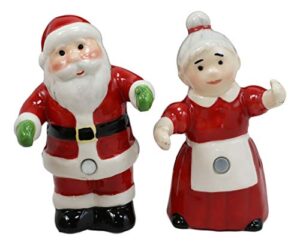 set of 1 dancing old mr and mrs santa claus salt pepper shakers