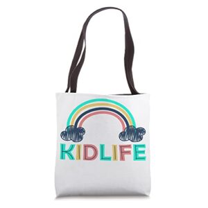 Kidlife is the best with Rainbow Tote Bag