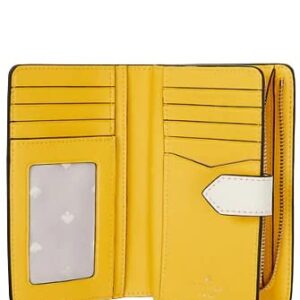 Kate Spade New York Medium Compact bifold Wallet (Bees Parchment)