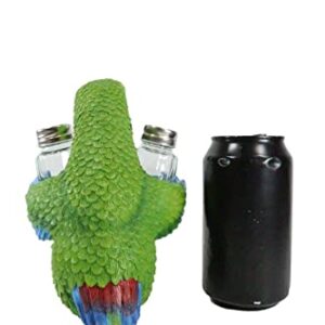 Set Of 1 Tropical Military Macaw Parrot Salt Pepper Shakers