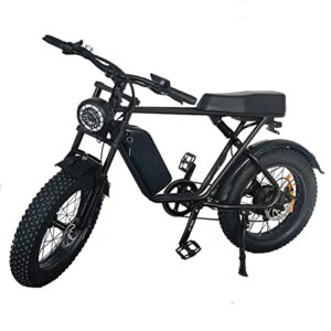electric bike for adults1000w electric bicycle 20 * 4.0 inch fat tire ebike, ebike for adults electric bike (black)