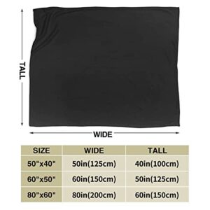 Cute Winnie The Pooh Blanket Soft Warm Cozy Blanket Fuzzy Plush Cartoon Throw Blanket Fleece Flannel Bedding Fans Gift for Kids Adults Couch Sofa 50''X40'', Black