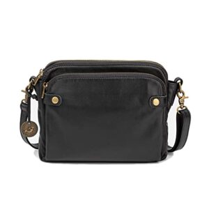 answeryen cross body clutch, answeryen crossbody leather, crossbody leather shoulder bags and clutches for ladies women (black)