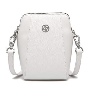 hozyu small crossbody wallet phone bag and purses for women crossbody bag (white)