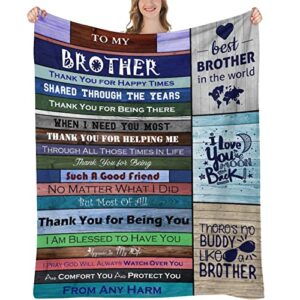 gifts for brother, brother gifts, brother gifts from sister, big brother gift – gifts for brother adult, gift for brother, birthday gifts for brother (gifts for brother, 60″ x 50″ brother blankets)