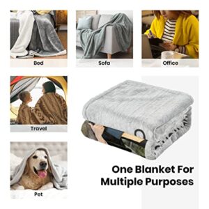 Customized Blanket Personalized Gifts for Men Soft Throw Blanket Custom Blankets with Photos Blankets & Throws for Graduation Birthday Family Pets Halloween Christmas for Sofa Bedroom Picnic Mat