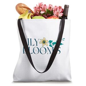 Lily Blooms Shirt Lily Blooms Floral Patterns Tote Bag