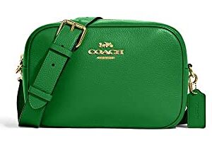 COACH Womens Jamie Camera Bag In Blocked Signature Canvas (IM/Kelly Green)