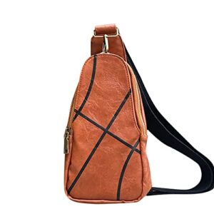 gursac sling backpack for men women fashion baseball print shopping travel crossbody bag casual with shoulder strap
