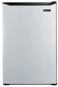 4.5 cu. ft. mini fridge with true freezer in stainless look