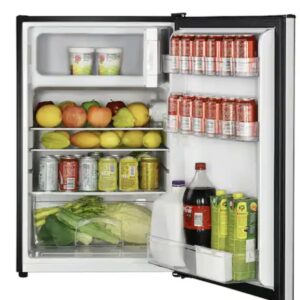 4.5 cu. ft. Mini Fridge with True Freezer in Stainless Look