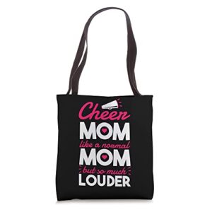 cheer mom design for cheerleader and cheerleading mother tote bag