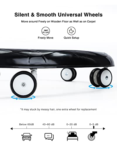 Adjustable Height Baby Walkers for Boys and Girls with Easy Clean Tray and 8 Universal Wheels, Anti-Rollover Folding Toddler Walker for Baby 6-18Months (Grey)