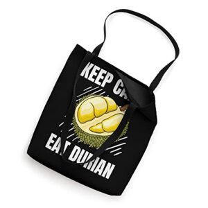 Keep Calm Eat Durian Vintage Grunge Durian Lover Tote Bag