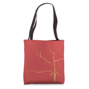 Kintsugi Red Tote Bag