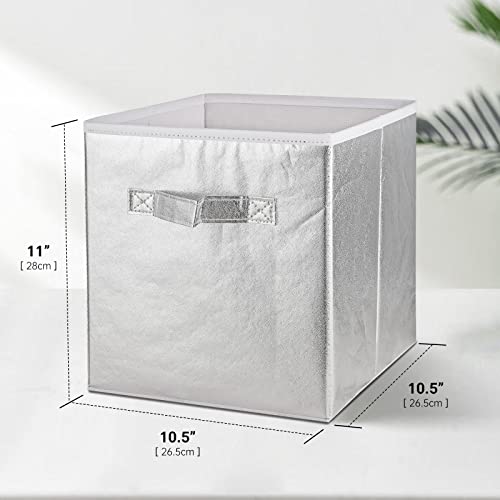 OSYRGUBIOE Storage Cubes 11 Inch Foldable Storage Bins Fabric Storage Boxes with Handles Organizer Shelf Baskets for Closet Home Bedroom Office