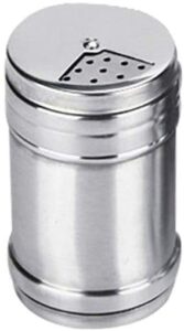 1pc stainless steel salt and pepper dispenser bottle salt pepper shaker bottle seasoning spice condiment container box with hole for home camping picnic s deft processed