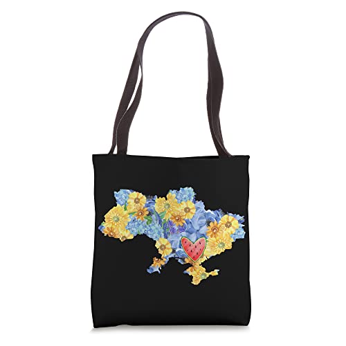 Ukrainian city Kherson gift contour map watermelon Tote Bag