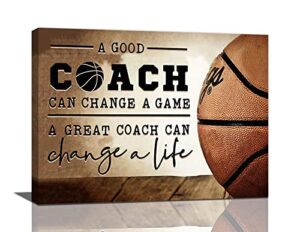 basketball wall art motivational sport basketball pictures wall decor team inspirational painting canvas prints framed modern artwork for living room bedroom bathroom 12″x16″