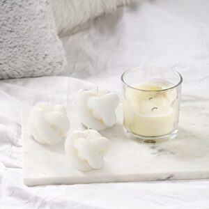 3 Pieces Decorative Candles Knot Candle Twisted Candles Aesthetic Candles Cool Candles Yarn Candle Shape Candle Cute Candles Soy Wax Scented Candle White Candles Art Decor for Christmas Birthday Gift