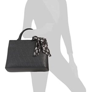 Halloween Embossed Saffiano Skull Motif Satchel For Women (Saffiano Skull)