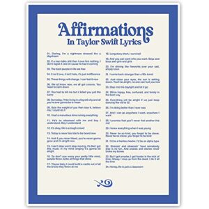 ahwoo the girl taylors midnights album lyrics posters for walls canvas print decor birthday decorations living room bedroom decor music poster for room aesthetic poster gift.