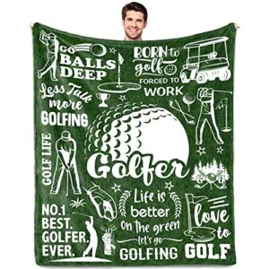 golf gifts for men, gifts for golfers, golf gifts for men unique, golfing gifts for him, birthday father thanksgiving day gifts for golfers, golf gift for sport lover, best golf blanket gift 50″x60″