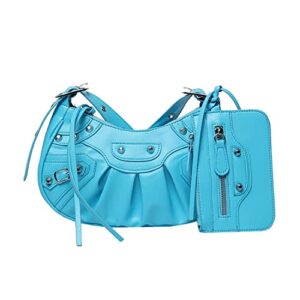 women shoulder bag leather rivet crossbody bags for women purses and handbags vintage shoulder messenger bags ladies