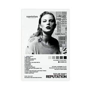 bawee poster reputation swift canvas poster wall art decor print picture paintings for living room bedroom decoration unframe: 12x18inch(30x45cm)