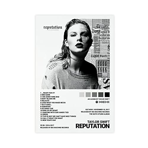 BAWEE Poster Reputation Swift Canvas Poster Wall Art Decor Print Picture Paintings for Living Room Bedroom Decoration Unframe: 12x18inch(30x45cm)