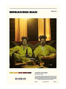 breaking bad poster movie posters canvas art picture print modern family bedroom aesthetic decor 12x18inch(30x45cm)