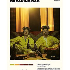 Breaking Bad Poster Movie Posters Canvas Art Picture Print Modern Family Bedroom Aesthetic Decor 12x18inch(30x45cm)